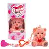 Coccolotti Love&Tell 4ever - Orsetto Corallo, Con Funzione Registrazione e Portachiavi Charm, Animali Interattivi Giocattolo,Per Bambini 4 Anni +, Giochi Preziosi