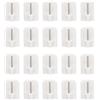 GXGM Ganci autoadesivi da 20 Pezzi, Ganci in plastica, Ganci per Tende autoadesivi, Ganci per aste per Tende, Ganci per Tende, Ganci autoadesivi