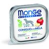 MONGE 150 g Monge Monoprotein Alimento Completo Monoproteico Cibo Umido Paté con Frutta per Cani Adulti con Coniglio e Mela Grain e Gluten Free