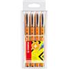 STABILO worker+ fine - Penna Roller - Tratto 0,3 mm - Astuccio da 4 - Blu/Nero/Rosso/Verde
