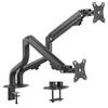 Gembird Supporto monitor Gembird scrivania due monitor 17"- 32" fino a 8kg Nero [MA-DA2-02]