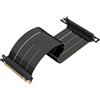 LINKUP - AVA5 Cavo Riser PCIE 5.0 | Pronto per RTX5090 RX9070 GPU | Velocità x16 128GB/s | Compatibile con PCIE 4.0 e WRX80/WRX90E | Angolo Retto Nero 30cm (Lunghezza totale 34cm)