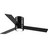 HOMCOM Ventilatore soffitto 2 in 1 con luce LED 3 velocità silenzioso - telecomando - diametro 112 cm, nero