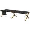 Outsunny Sdraio chaise longue pieghevole in alluminio con tasca laterale - tessuto Oxford per spiaggia, campeggio, giardino