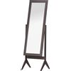 HOMCOM Specchio da Terra Grande Specchio con Inclinazione Regolabile per Armadio Camera da Letto dim. 47L x 46l x 148H cm in Legno Marrone Scuro