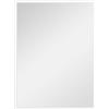HOMCOM Specchio da parete rettangolare 60 x 80 cm, cornice in MDF, ideale per bagno, salotto o camera da letto, bianco