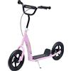 HOMCOM Monopattino per Bambini 5-12 Anni con Freno Posteriore e Manubrio Regolabile, 120x52x80-88 cm, Rosa | Aosom Italy
