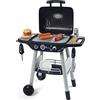 Smoby Barbecue, 7600312001, +3 Anni, con Griglia e Piastra, con 18 Accessori, Sistema Magic Flame