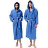 Jenny Sesal Accappatoio UNISEX Spugna Puro Cotone 100%, Ideale per CASA, SPA, SAUNA, PALESTRA. Morbido, confortevole e con alta capacità di asciugatura (XXL, Royal)