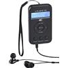 Majestic RT 196 DAB - Radio portatile DAB/DAB+/FM display LCD, batteria ricaricabile, uscita cuffie auricolari inclusi, laccio per il trasporto, nero