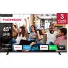 Thomson Smart TV 43 Pollici 4K Ultra HD Display LED Sistema Google TV Q70 Series Classe F colore Nero - 43UG4S14
