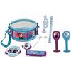 Lexibook Disney Frozen 2 Elsa Anna Giocattolo Musicale, Set Di 7 Strumenti Musicali (Tamburo, Maracas, Castanet, Armonica, Flauto Dolce, Tromba, Tamburello), Blu / Viola