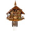Hönes Tedesco Orologio a cucù Durata della Carica 8 Giorni Stile Chalet di 58 cm - Authentic Nera Orologio a cucù della Foresta
