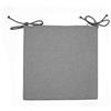 ARKETICOM Sitz, Pack 4 Cuscini per sedie Cucina con Lacci, Cuscini Grigio Chiaro 35x35, Cuscini Quadrati Sfoderabili Made in Italy