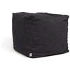 ARKETICOM Soft Cube Pouf Sacco Poggiapiedi Morbido Quadrato Sfoderabile Puff da Salotto 42x42 Grigio Scuro