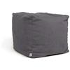 ARKETICOM Soft Cube Pouf Sacco Poggiapiedi Morbido Quadrato Sfoderabile Puff da Salotto 42x42 Grafite