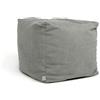 ARKETICOM Soft Cube Pouf Sacco Poggiapiedi Morbido Quadrato Sfoderabile Puff da Salotto 42x42 Grigio Chiaro