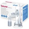 Beurer FT 58 Termometro Auricolare Digitale, Rilevazione di Temperatura Corporea, Ambientale e degli Oggetti Igienica e Sicura, con 10 Cappucci Protettivi e Meccanismo di Espulsione, °C e °F