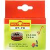 WOLF Garten Wolf-Garten 49ATS2-650 GT-F 8 Filocassetta, 2x6 m, Nero/Rosso