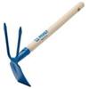 Agef - ZAPPETTA Quadra BIDENTE 5,5x18x29CM con Manico in Legno