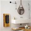 Hom Warm Scaldasalviette elettrico modello Xilo Verticale 200 Watt Hom Warm serie legno con porta asciugamani cm 40x8x80h