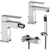 Paffoni Set di miscelatori Paffoni Elle lavabo, bidet e vasca - Cromo
