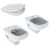 Geberit Sanitari sospesi wc senza brida+bidet +sedile tradizionale Geberit 'Fantasia 2' cm 51