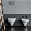 Geberit Sanitari sospesi wc+bidet +sedile soft close Geberit 'Selnova Pro' cm 53