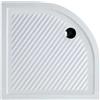 DocciaGo Piatto Doccia in ceramica semicircolare 90X90 Francy alto 6,5 cm