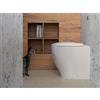 Domus Falerii WC filo muro per bagni piccoli con profondità ridotta di 48 cm Domus Falerii Mascalzone con sedile normal close