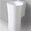 Ceramica Azzurra Lavabo Lavamani Sospeso Nativo Ceramica Azzurra senza foro rubinetto bianco lucido