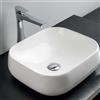 Althea Lavabo da appoggio Althea 45X40 in ceramica bianca lucida