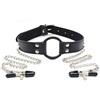 TOYZ4LOVERS Morso Bondage con Pinze Ring Gag