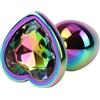 CHISA NOVELTIES Plug Anale Rainbow Heart Gem Ø 2,7 cm [Extra 5% PER I CLIENTI REGISTRATI]