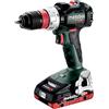 Metabo Trapano Avvitatore a Batteria BS 18 LT BL Q (602334800) Valigetta di plastica 18 V 2 x 4 Ah LiHD + ASC 55, Colore:, Size