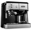 De'Longhi Macchina da caffè combinata De'Longhi BCO 421.S — macchina da caffè con portafiltro espresso e funzione filtro con beccuccio per schiumare il latte, caraffa in vetro e sistema di filtraggio dell'acqua