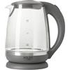 ADLER EUROPE ADLER Bollitore in vetro 2,0 l, illuminazione LED, 2200 W, trasparente