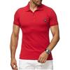 RED BRIDGE Polo da Uomo T-Shirt a Manica Corta in Cotone Stile Casual Blu M