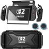 Kailfee Custodia per Nintendo Switch 2 2025 【Protezione schermo Bultin, protezione di grado militare] [compatibile con controller Joy Con magnetici] Accessori di copertura agganciabili per Nintendo Switch 2