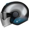 Agv Casco Moto Jet AGV ETERES LEVANTO Nero Silver Blu