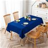 Farfallarossa Barocco - Tovaglia Rettangolare Antimacchia Blu Scuro / 140x235CM