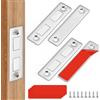 GlasFlength Calamite per Mobili Chiusura 2 Pezzi, Chiudiporta Armadio Magnets Ultra Sottile Calamita Adesivo per Cassetti Magnetiche per Ante Magnete Calamita Porta per Cucina Chiusure