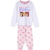 CERDÁ LIFE'S LITTLE MOMENTS Pigiama Invernale delle Principesse Disney, 100% in Cotone con Maglia a Maniche Lunghe e Pantalone Lungo Set, Bianco, 4 Anni Bambine e Ragazze