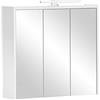 Schildmeyer Palermo 157491 - Armadio a specchio, 65 x 16 x 62,7 cm, colore: Bianco opaco