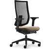 Sedus, Se:do PRO Light 2, sedia da ufficio ergonomica, membrana a rete, crema, regolabile in altezza