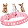 HimyBB Collare per cani di piccola taglia per cani femmina, Bling Diamond Pretty Crystal Sparkly Strass Glitter gioiello gioiello collare per cuccioli per XXS XS Small Medium Pet Girl Cat Female Kitten,