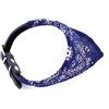 ZUNEA Collare per cani e gatti, triangolare, stile bandana, regolabile, con stampa, colore: blu