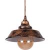 AIRTWESD Lamapada a Sospensione Industriale, paralume lampada a sospensione retrò in metallo, base lampadina E27 lampada da soffitto industriale (non include lampadina)