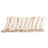 LetCartMaker Stoppini per lampada a olio, 10 pezzi, in cotone spesso, stoppini rotondi, 10 x 1 cm, bianco, per lampada a olio di candela, bruciatore a torcia, lampada ad alcool