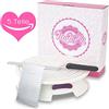 MoNiRo Piatto girevole per torte MoNiRo - alzata girevole con piatto da 30 cm e accessori professionali per dolci con fondente - spatola angolare in acciaio inox + smoother per la realizzazione di torte